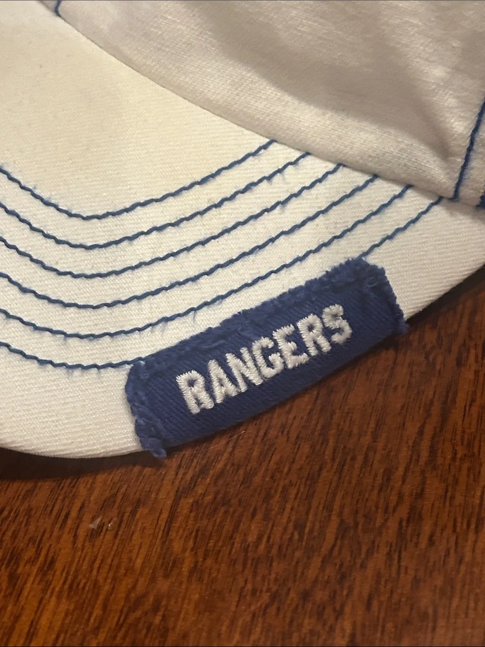 Texas Rangers ‘47 Brand White Blue SnapBack Trucker Cap O/S
